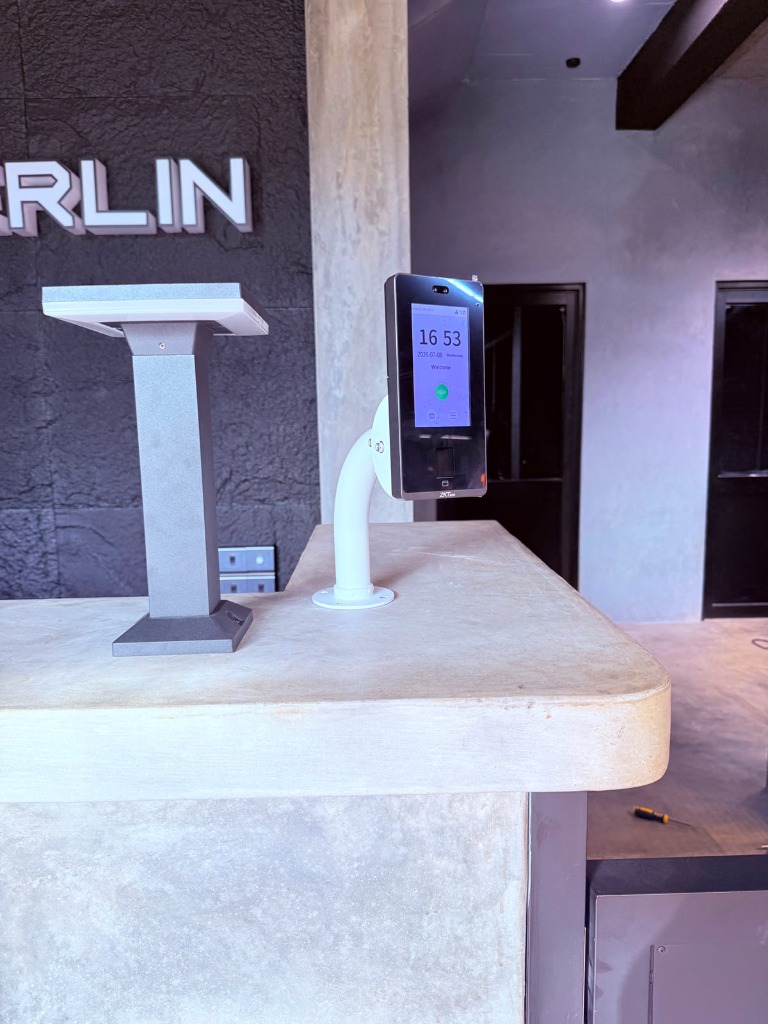 Reception Counter Desk Face ID Installation